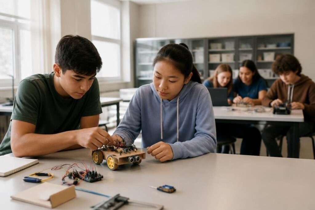 Every school should teach robotics, but not every school needs a robot lab